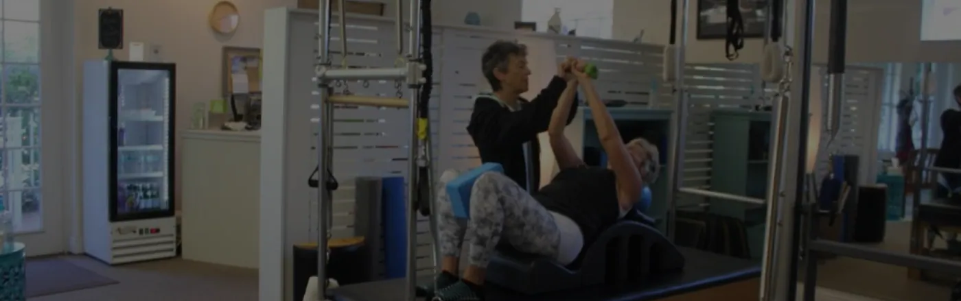 Clients on the Power Plate platforms in the studio